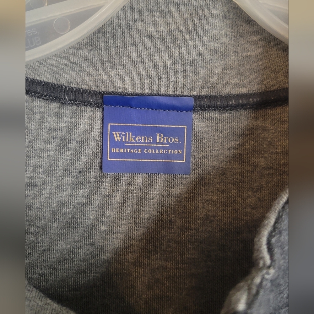 Wilkens Bros Heritage Collection Gray Sleeveless Zip-Up Vest Sz M - Picture 3 of 6